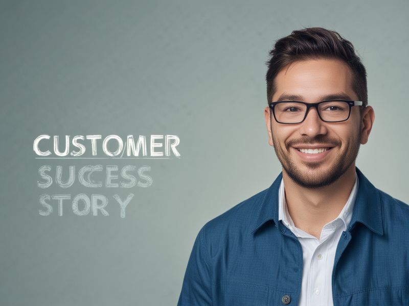 Customer success story background image