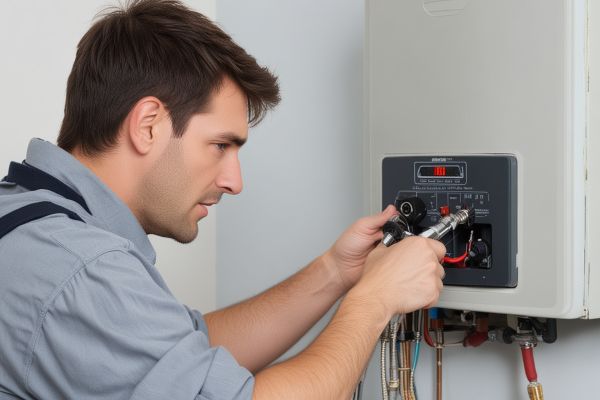 Home heating boiler system service