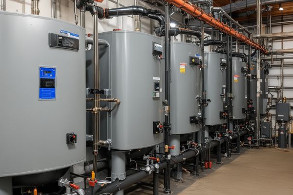 Commercial boiler equipment installation
